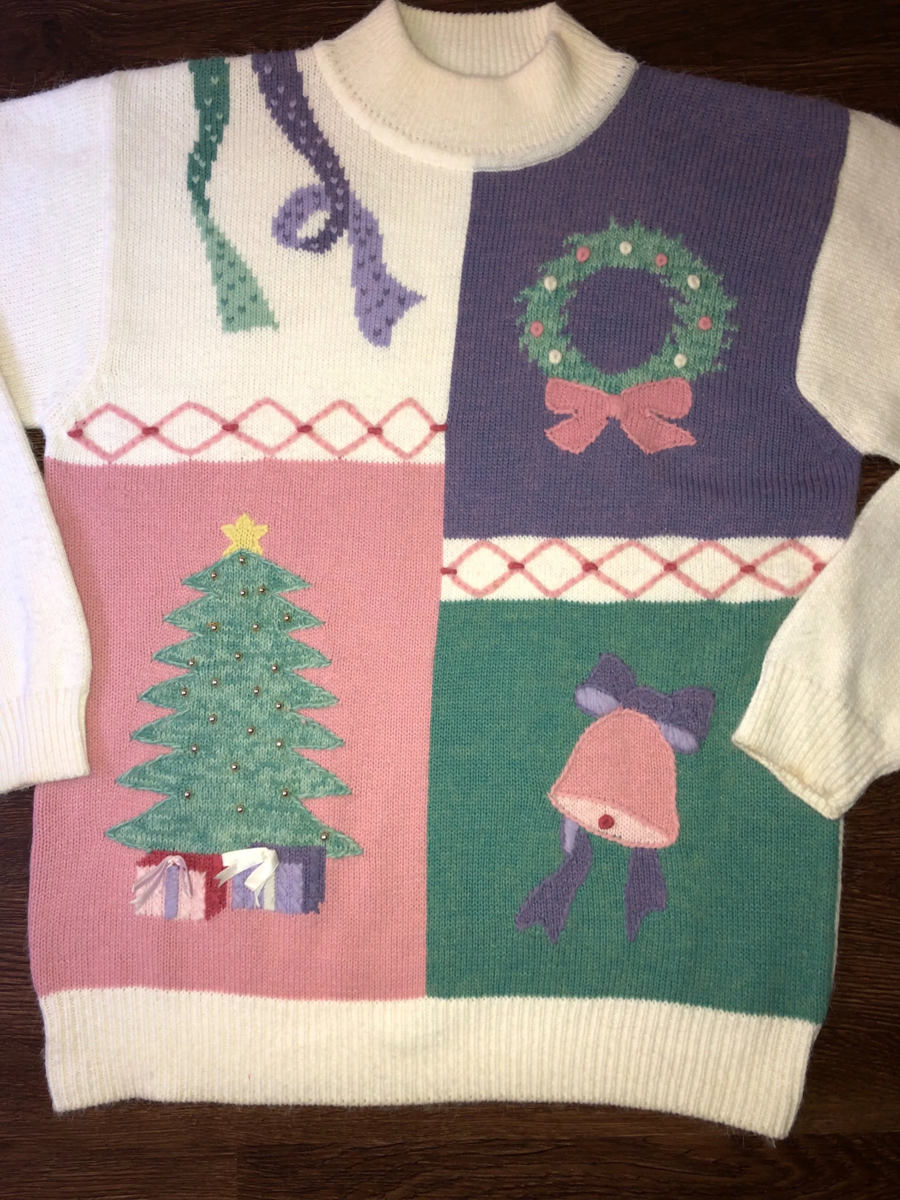 '80’s Fairy Kei Kawaii Christmas Sweater by Koret Sport