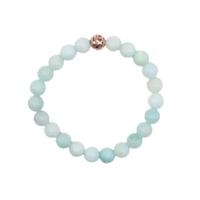 8mm Amazonite Beaded Bracelet