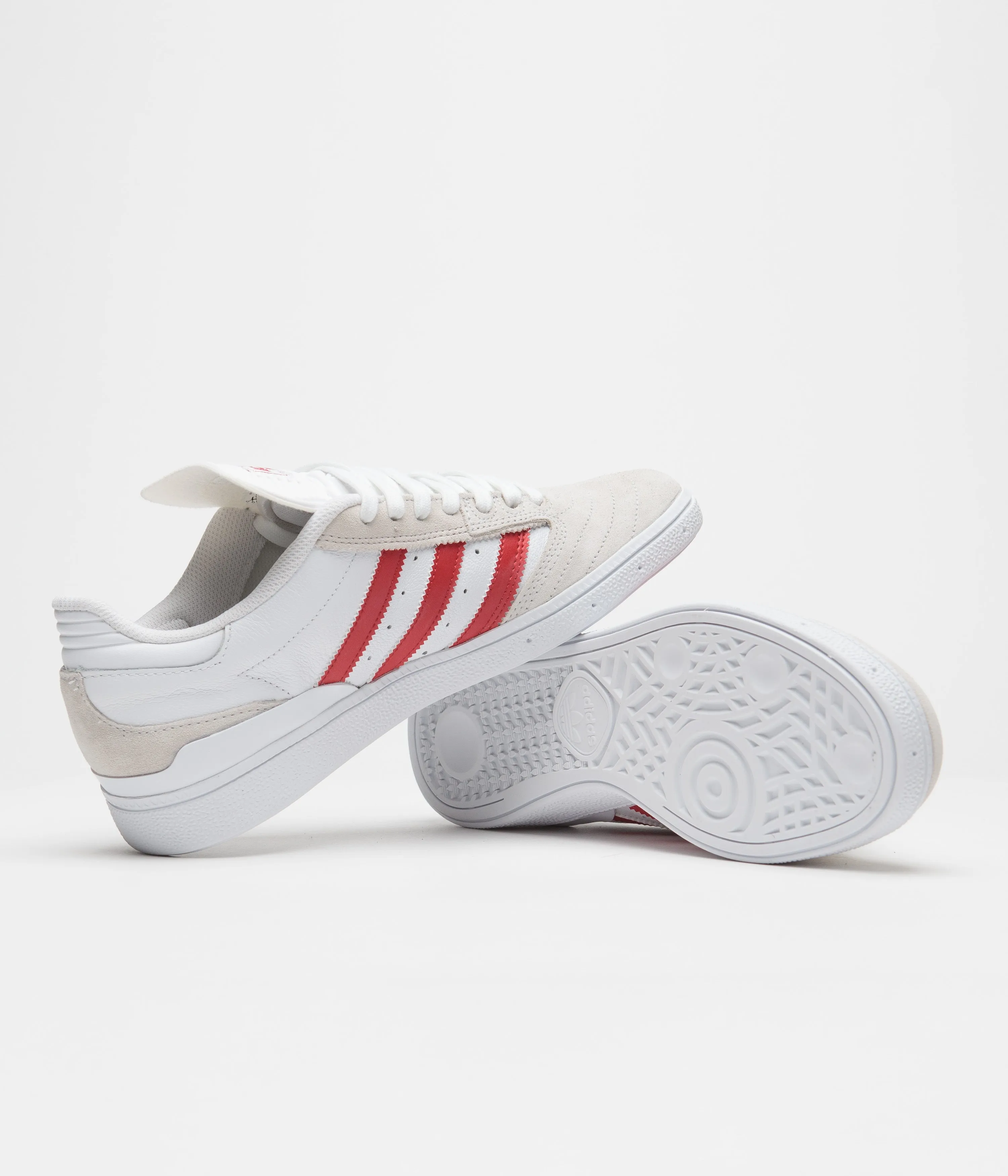 Adidas Busenitz Shoes - FTWR White / Better Scarlet / Gold Metallic