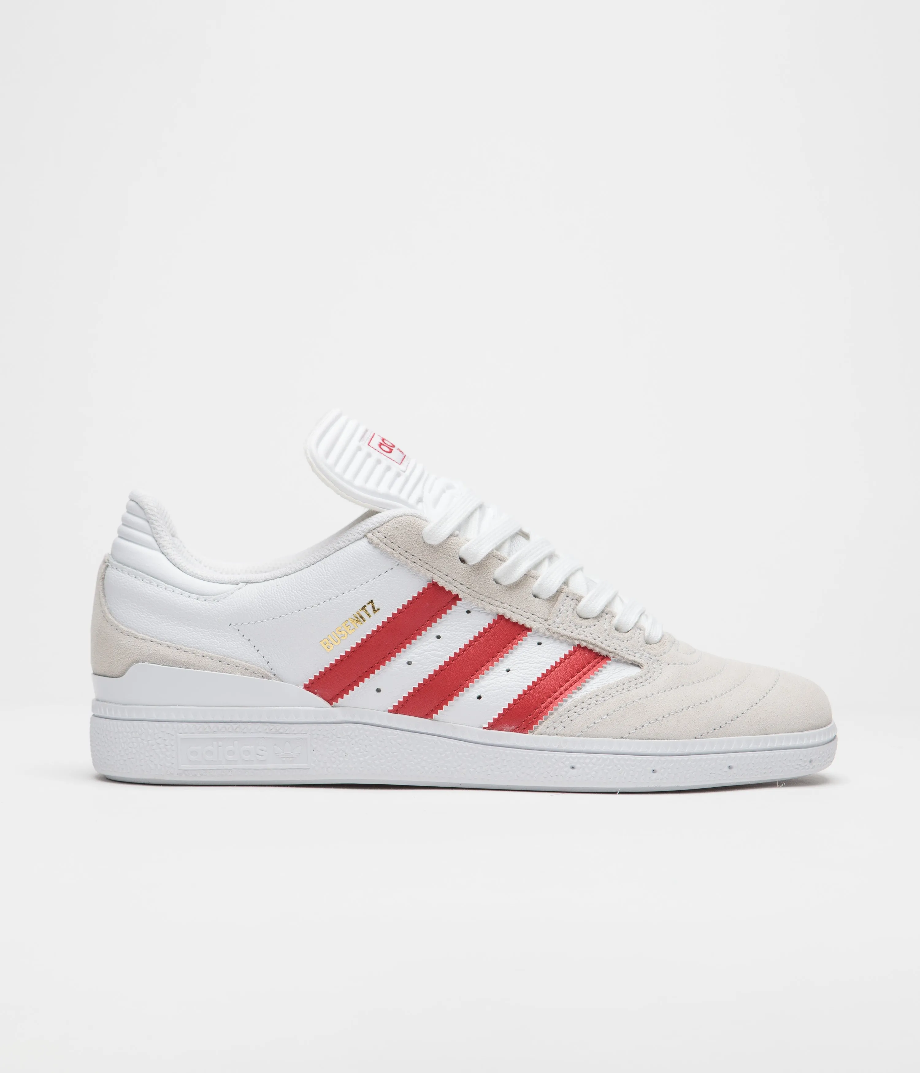 Adidas Busenitz Shoes - FTWR White / Better Scarlet / Gold Metallic