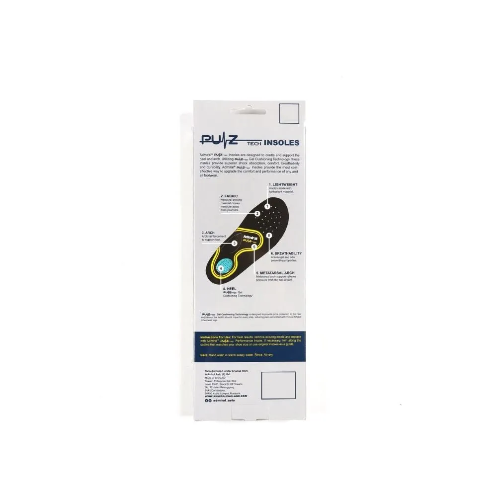 Admiral Men Pulz Tech Insoles