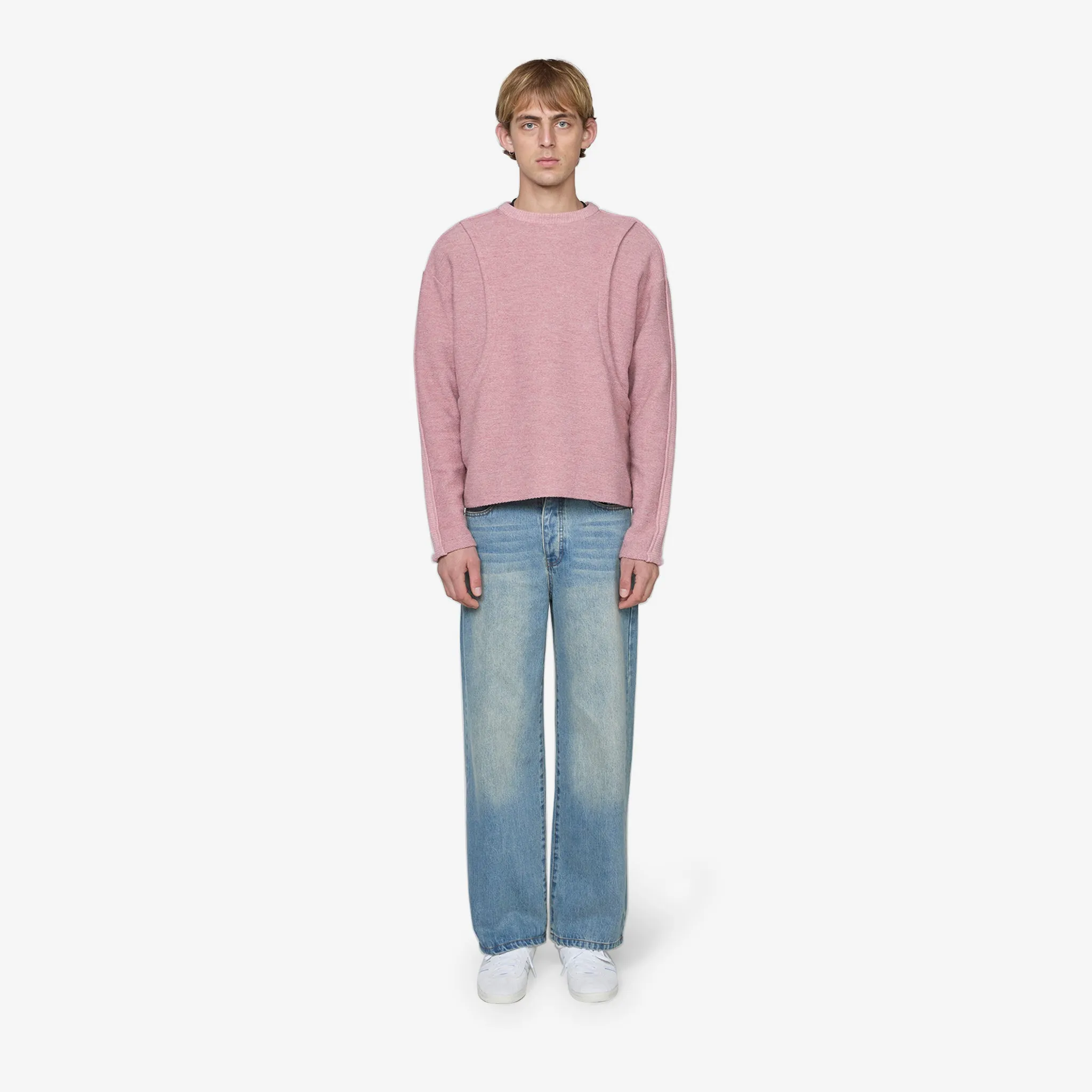 Amanes Crewneck Sweater Pink