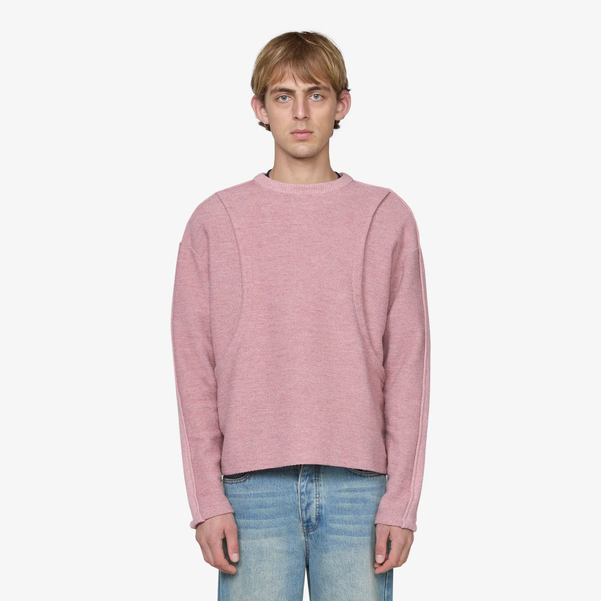 Amanes Crewneck Sweater Pink