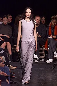 Ann Demeulemeester SS00 Patti Smith Beaded Sheer Dress