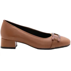 Ara Women's Gallant 2 Buckle Pump Cognac Calf Leather