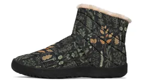 Autumn Memoir Comfy Winter Boots - Warm Vegan Boots with Side Zipper and Anti-Slip Soles