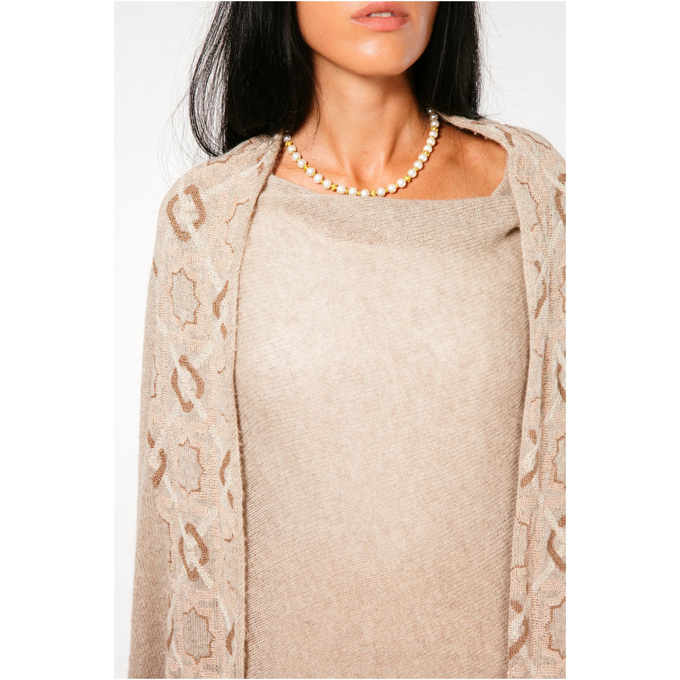 BEIGE CASHMERE SHAWL