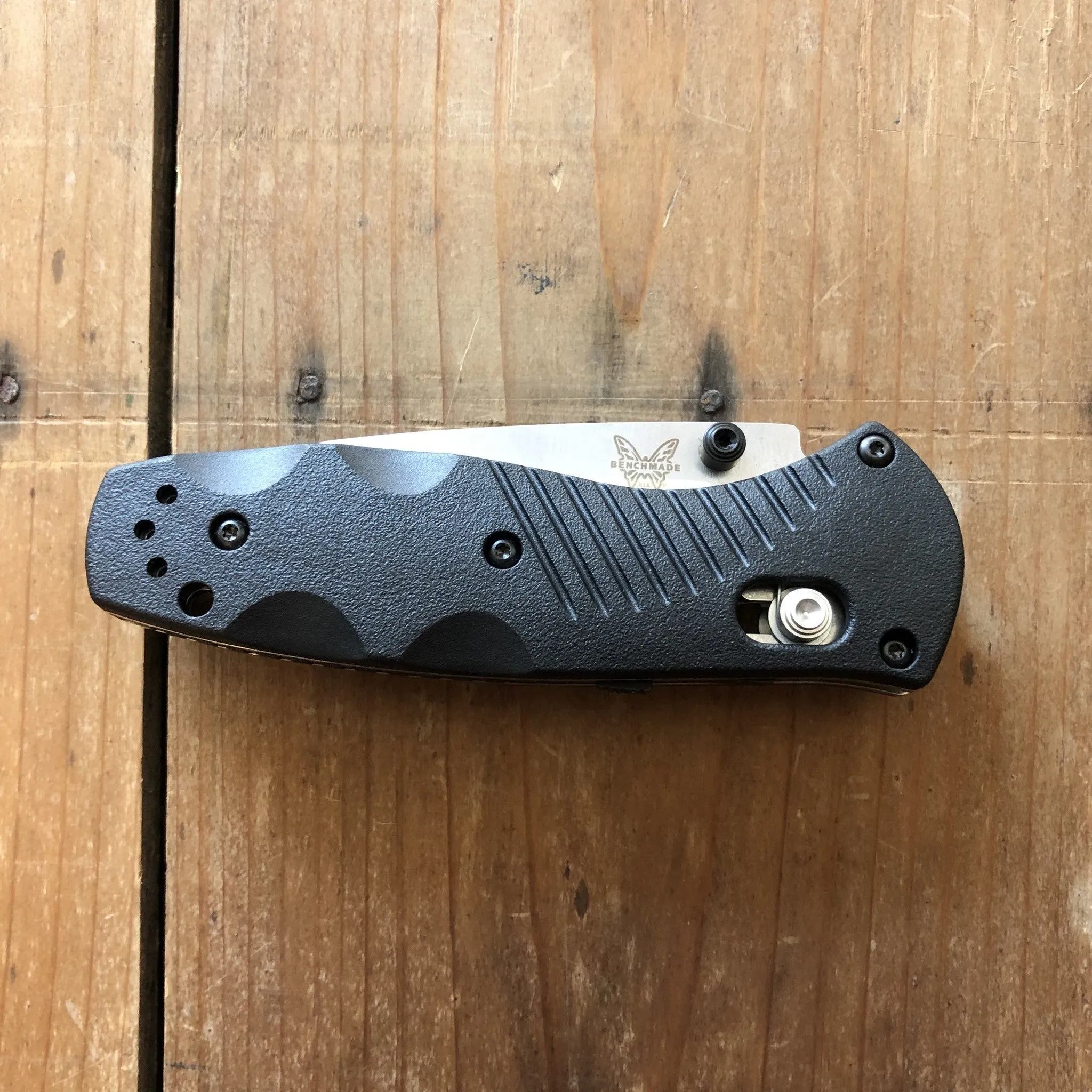 Benchmade 585 Mini Barrage Drop Point 154CM AXIS Lock Black Valox Handle