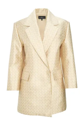 Bimu Jacquard Blazer - Tan