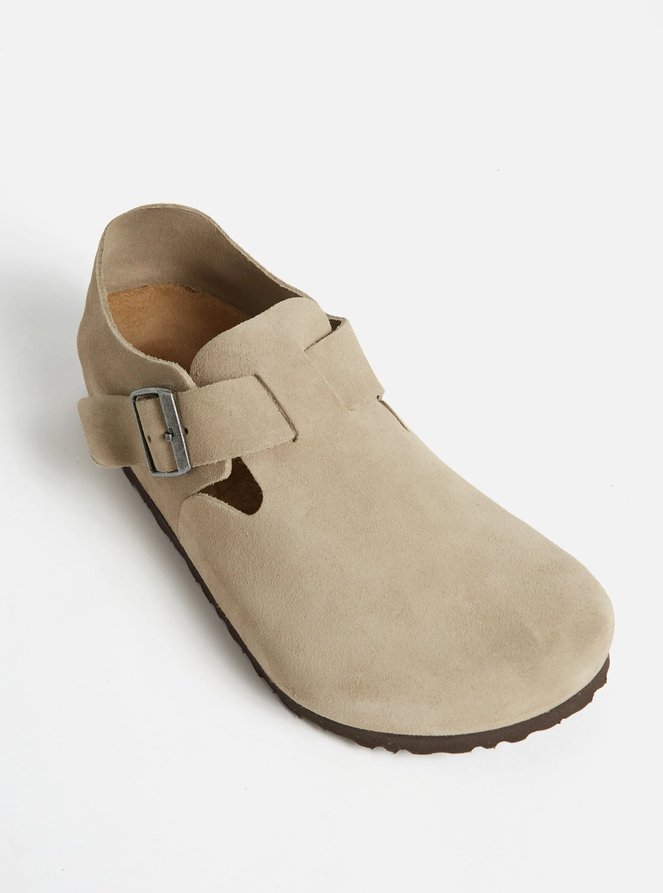 Birkenstock London in Taupe Suede