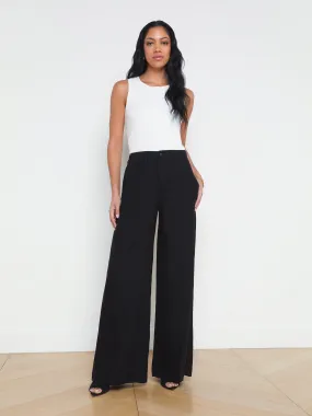 Brie Linen Wide-Leg Pant