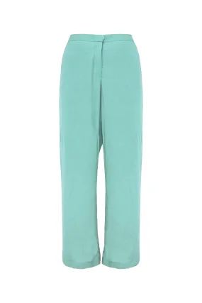 Buttonscarves X Jovian Paradiso Palome Pants In Light Turquoise