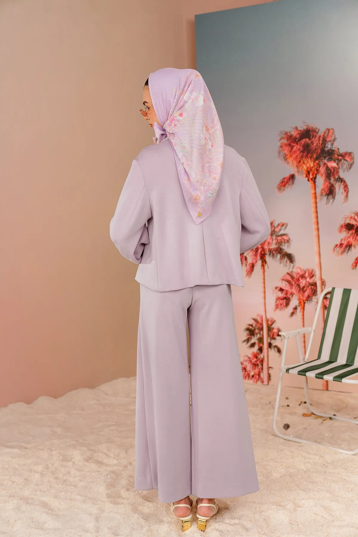 Buttonscarves X Jovian Paradiso Piper Pants In Dusty Lilac