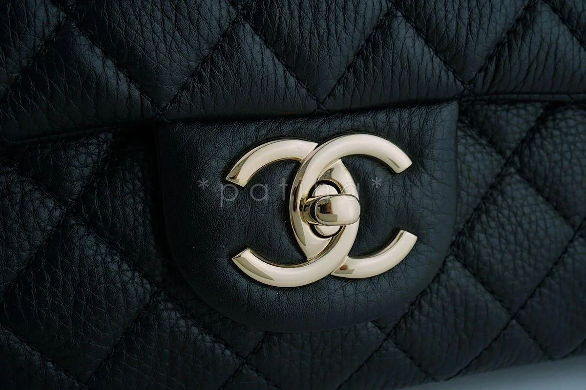 Chanel Black 17S XXL Runway Travel Classic Flap Bag GHW