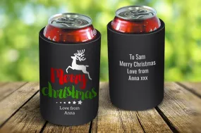 Christmas Reindeer Stubby Cooler