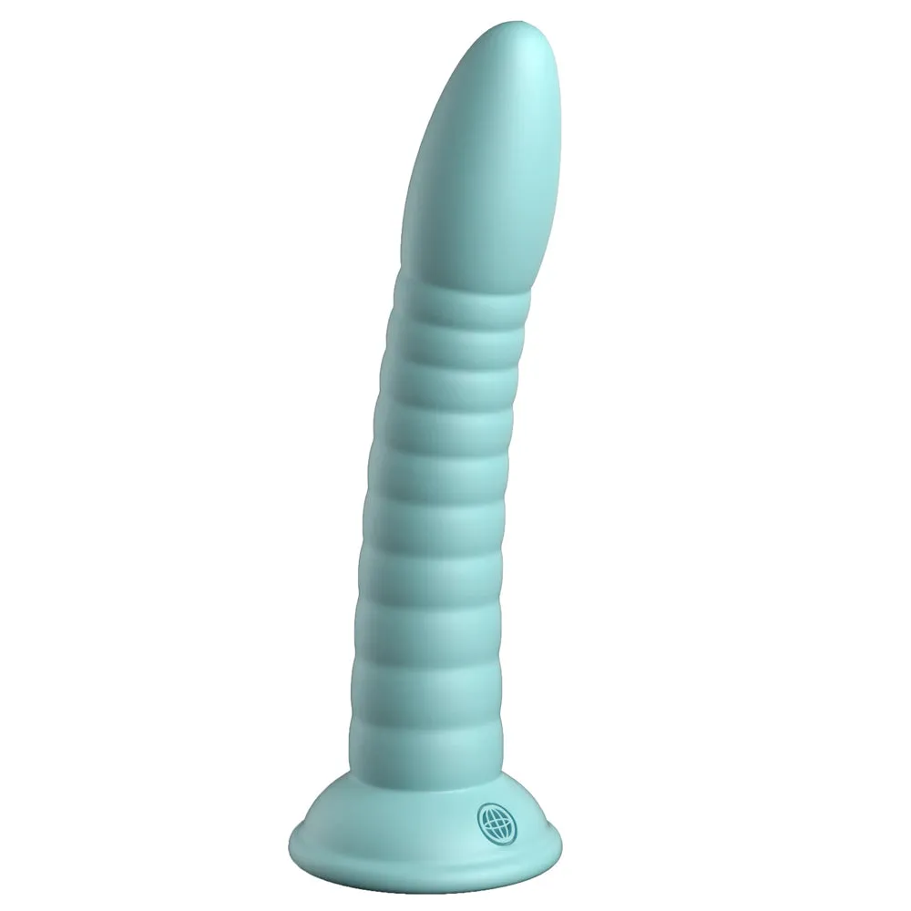 Dillio Wild Thing 7" Ribbed Platinum Cured Silicone Dildo