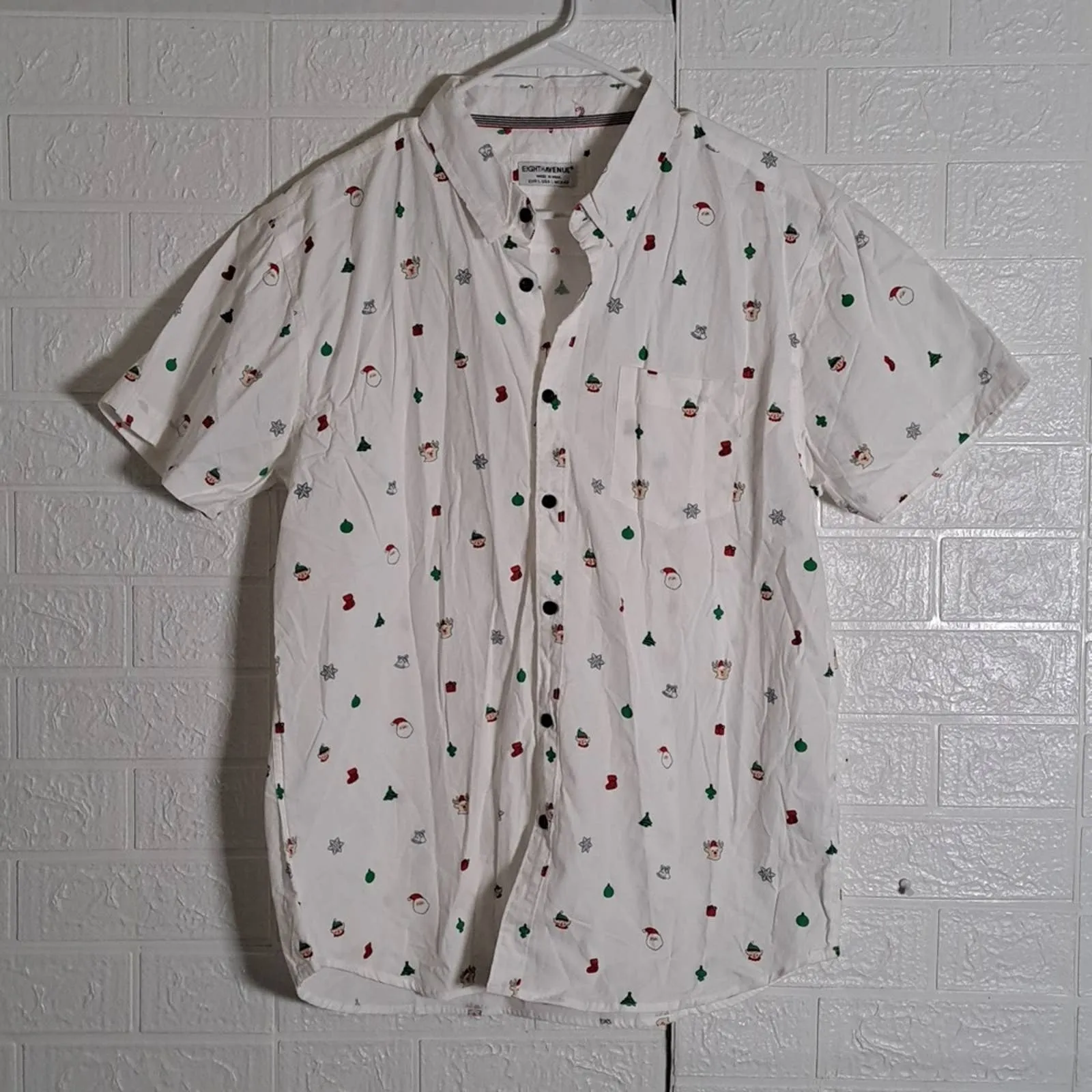 Eighth Avenue All Cotton Christmas Shirt Large