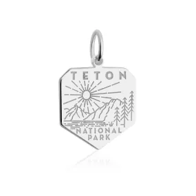 Grand Teton National Park Charm, Silver