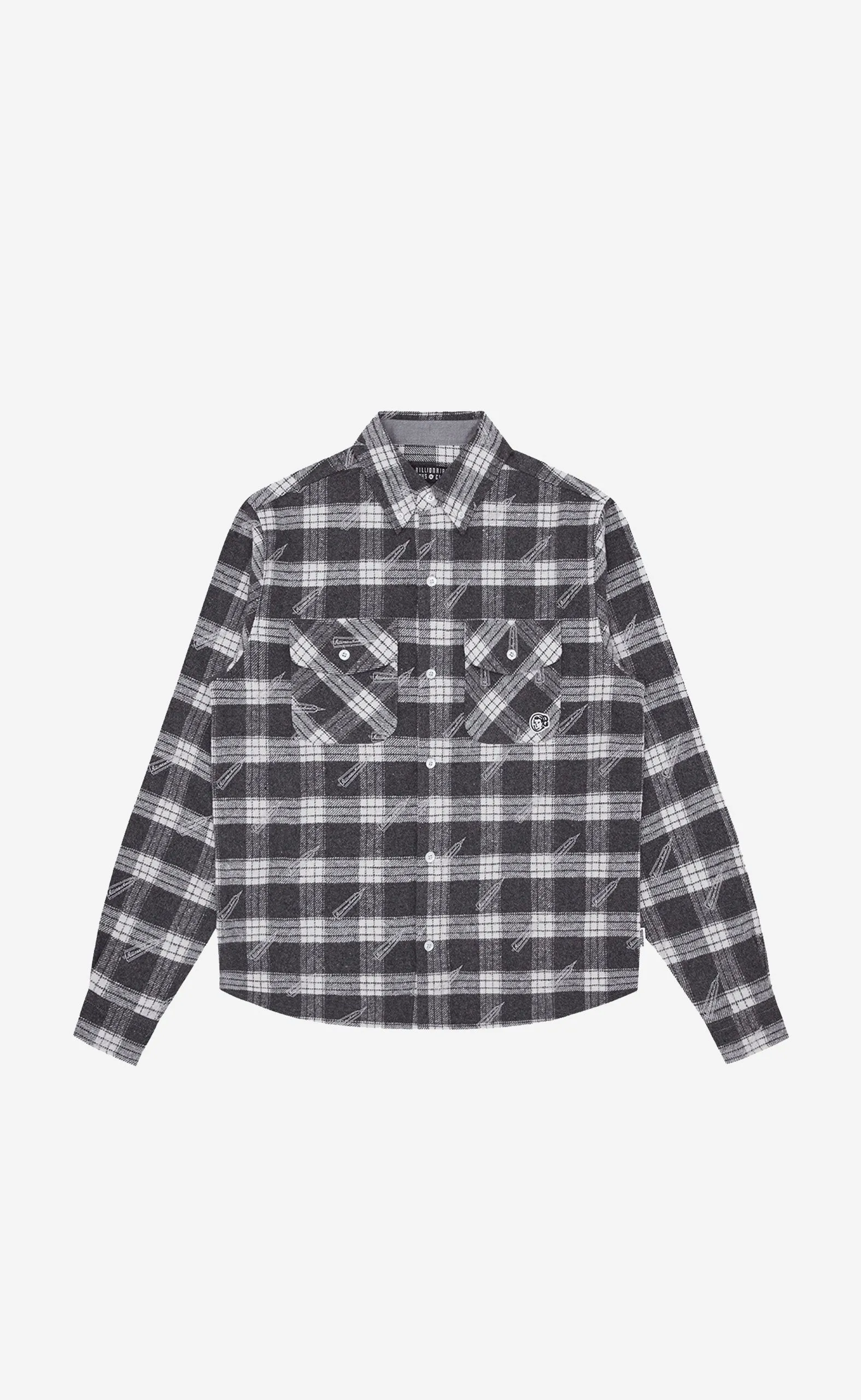 GREY CHECK A/O PRINT CHECK SHIRT