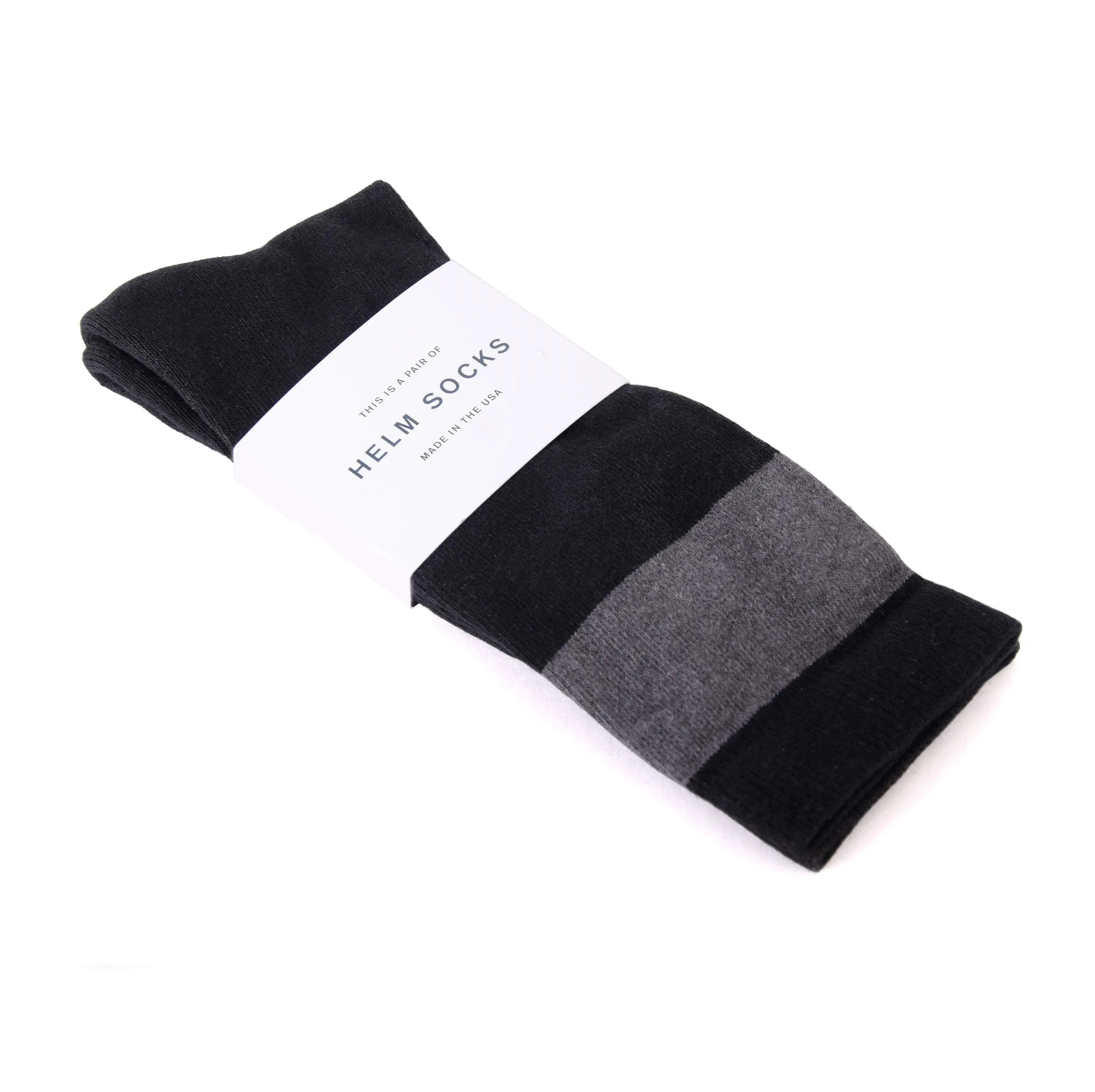 HELM Socks - Black Grey