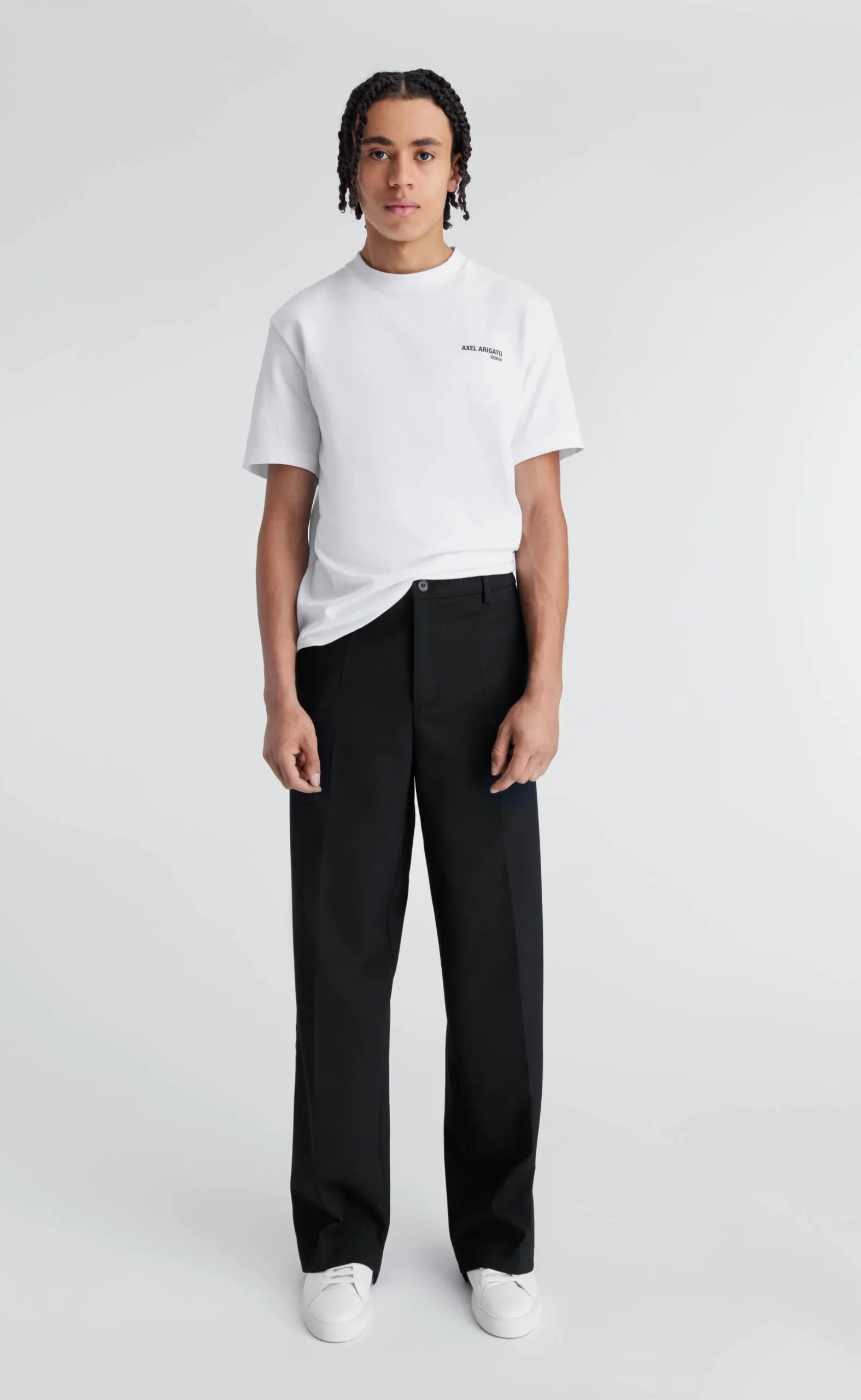 IRVINE RELAXED-FIT BLACK PANTS