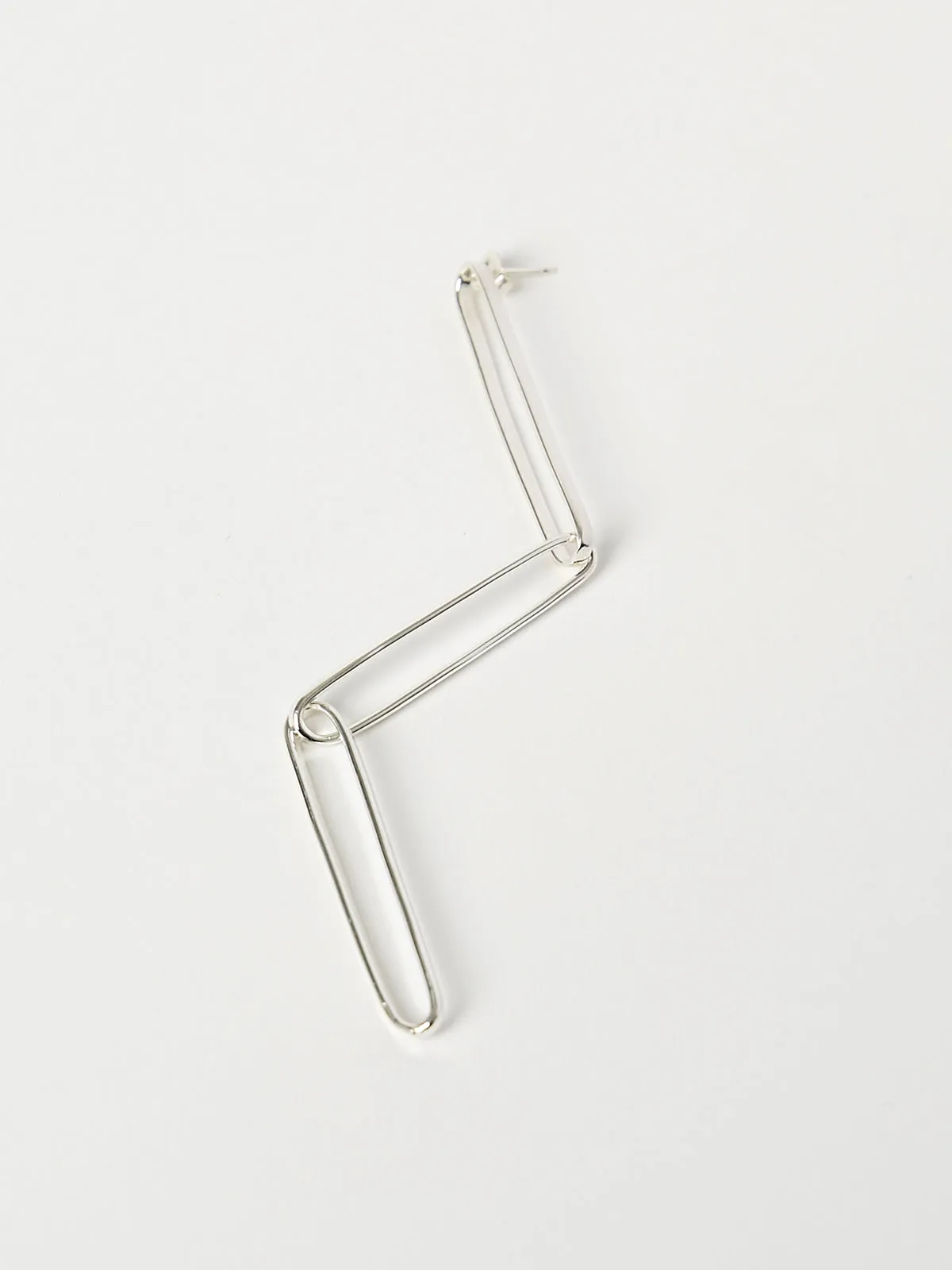 Jono Triple Link Earrings in Silver