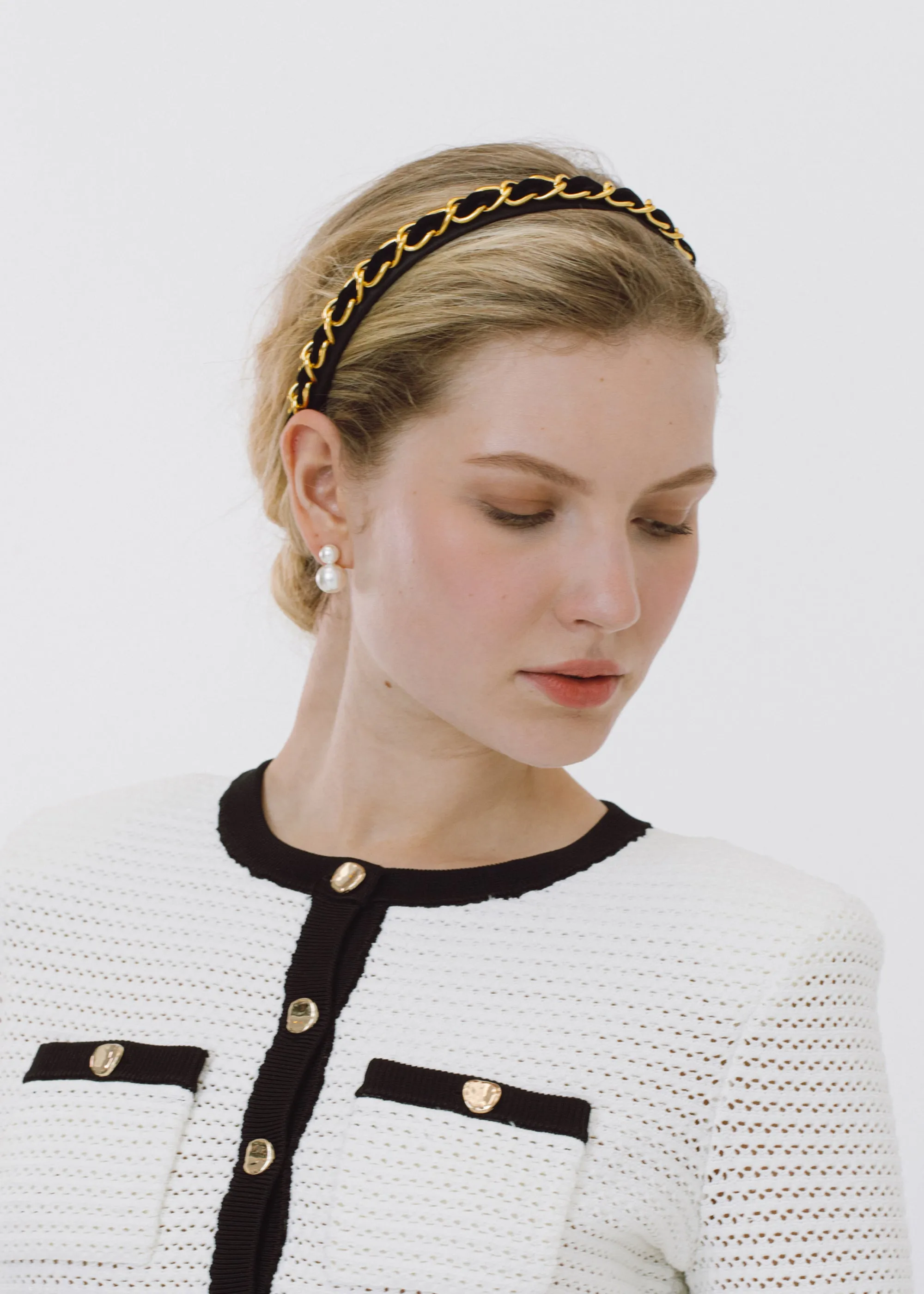 Kason Headband -- Black Gold