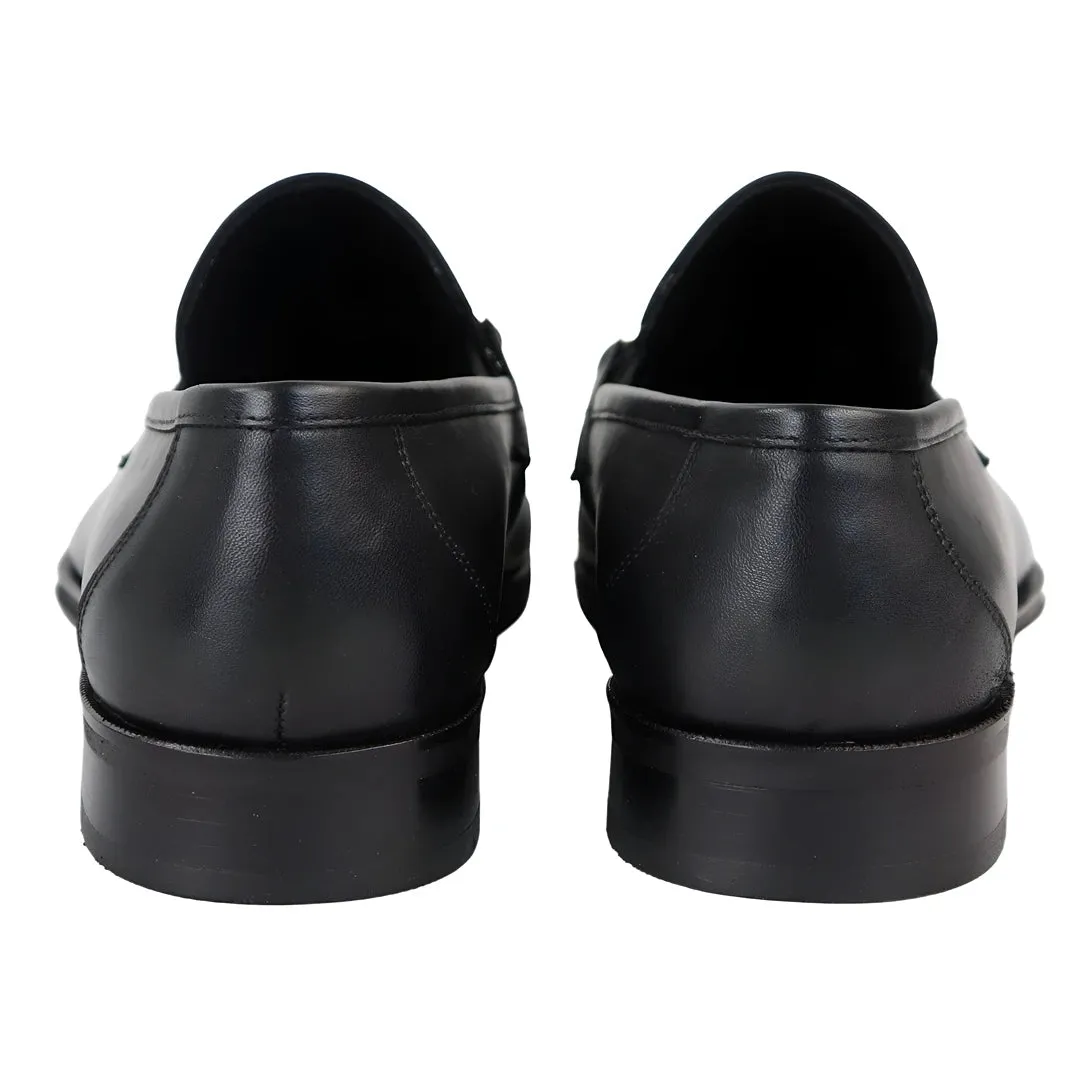 Men's Classic Full Leather Black Moccasin Shoes