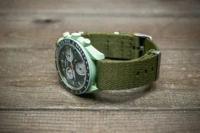 Military Nylon Watch Strap, Army Style Single Pass Watch Band by FinWatchStraps®,watch lugs 20 mm,22 mm.