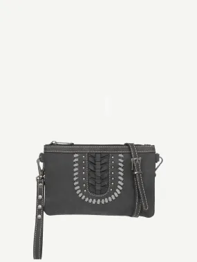 Montana West Tribal Whipstitch Western Crossbody Clutch