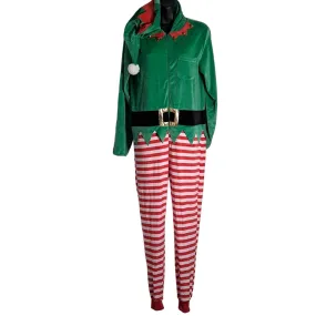 Poof Elf Full Zip One Piece Christmas Onesie XS