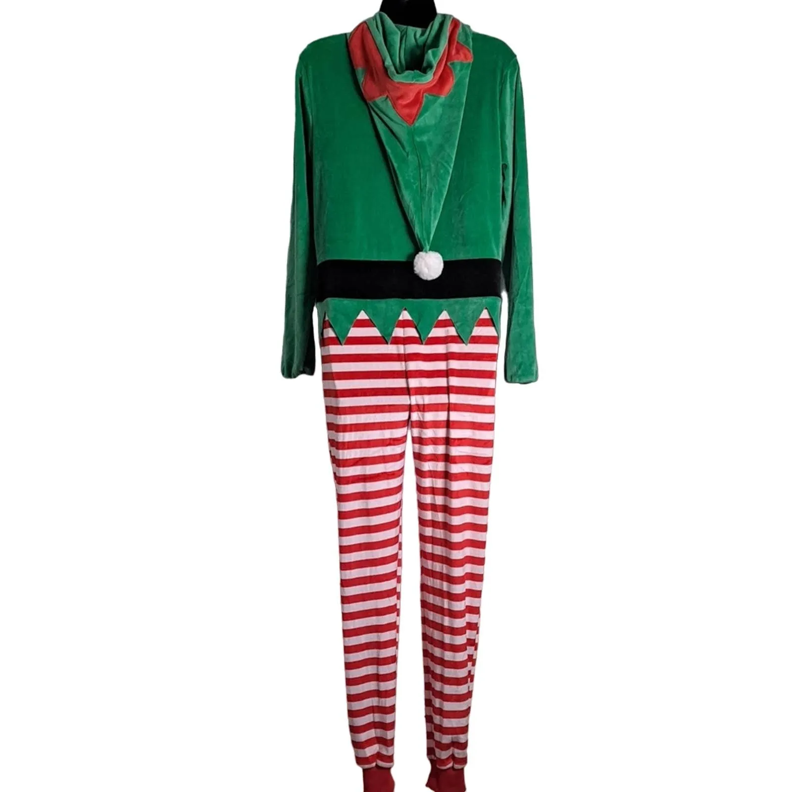 Poof Elf Full Zip One Piece Christmas Onesie XS