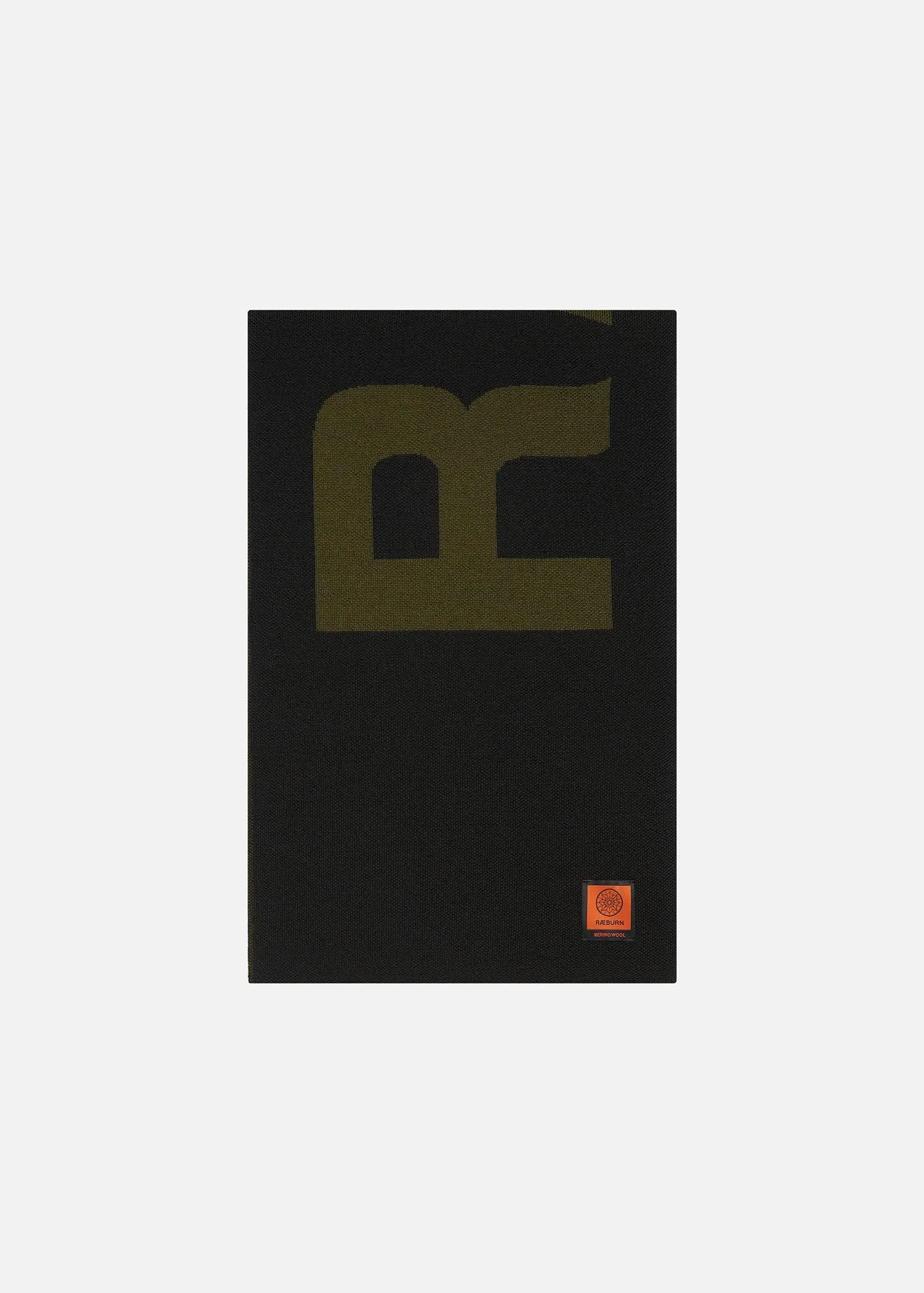 SI F.C. RÆBURN SCARF BLACK w/ OLIVE