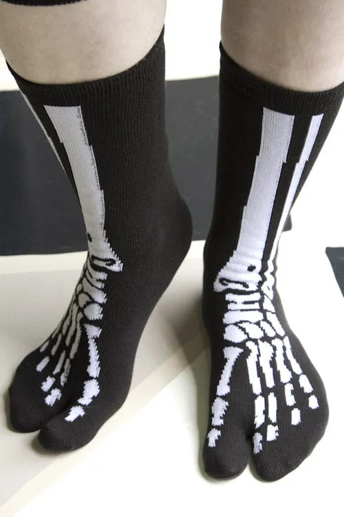 Skeleton Tabi Socks