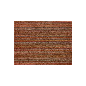 SKINNY STRIPE SHAG DOORMAT, ORANGE