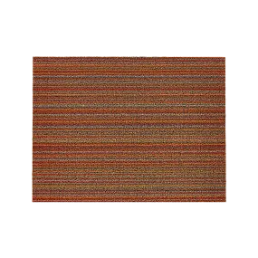 SKINNY STRIPE SHAG UTILITY MAT, ORANGE