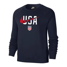 Women's Nike USA Swoosh Navy Crew